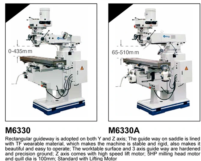 CNC Auto Metal Universal Horizontal and Vertical Turret Milling Machine