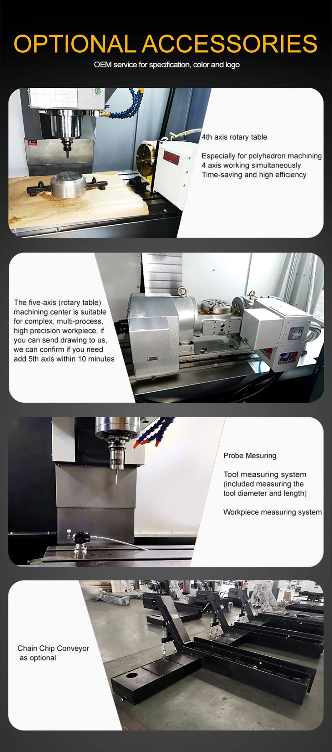 Bj-H630 High Precision Metal Cutting CNC Hmc-630 Horizontal Machining Center (horizontal milling machine)